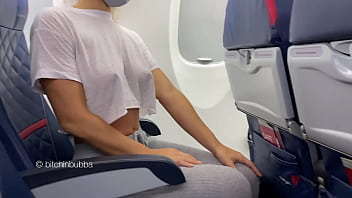 Almost caught flashing on a plane