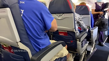 Almost caught flashing on a plane