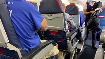 Almost caught flashing on a plane