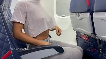 Almost caught flashing on a plane