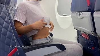 Almost caught flashing on a plane