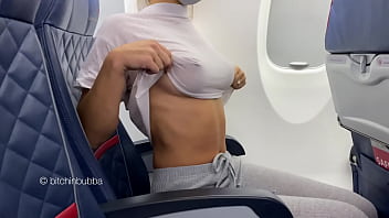 Almost caught flashing on a plane