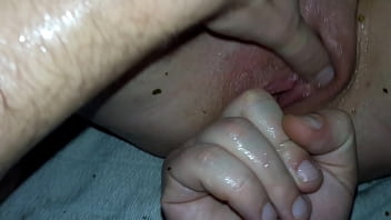 Creampie pussy in the sauna - Real homemade porn, Husband fucked his wife hard POV