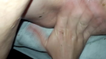 Creampie pussy in the sauna - Real homemade porn, Husband fucked his wife hard POV