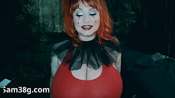 Sexy clown with big tits