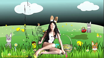 Chinese Teen is a sexy Easter Bunny