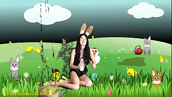 Chinese Teen is a sexy Easter Bunny
