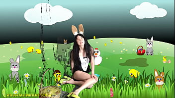 Chinese Teen is a sexy Easter Bunny