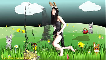 Chinese Teen is a sexy Easter Bunny