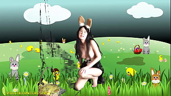 Chinese Teen is a sexy Easter Bunny
