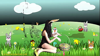 Chinese Teen is a sexy Easter Bunny