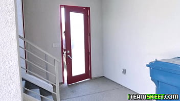 Stepdad giving stepdaughter some sexual punishment for ditching class