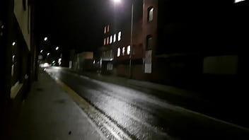 Girl caught masturbating through the window