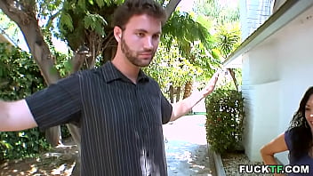 Angela Attison, Megan Foxx and Kodi Gamble gets drilled by the pool