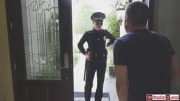 Trans police Natalie Mars is barebacked
