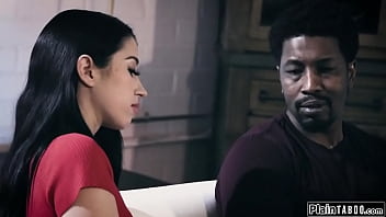 Brunette fucks late husbands