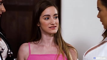 Step mom Natasha Nice and Sheena Ryder having sex with Nadia Noja