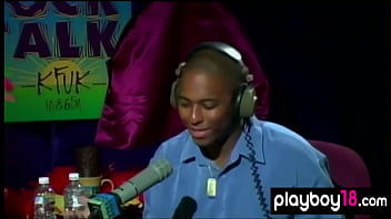 Two busty pornstars Jelena Jensen and Randi Wright giving a nasty interview