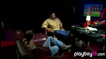 Two busty pornstars Jelena Jensen and Randi Wright giving a nasty interview