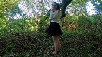 Took Me For A Walk In The Woods And Got Me To Suck His 9 INCH Cock!