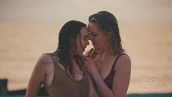 TEASER: Charlie and Olive fuck passionately by the beach. Full video on XRED