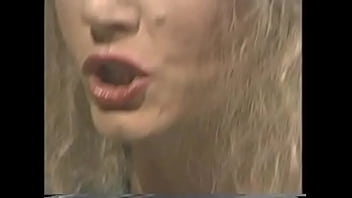 Lecherous blonde bean flicker with big melons in white lingerie asked her dyke girlfriend Sharon Kane sbout romantic night and she was rewarded with anal dildo drilling and strap-on pussy pounding at one time