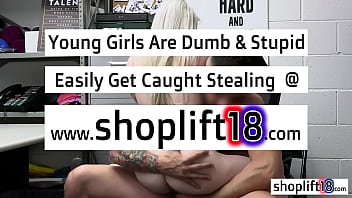 Cops catches dirty blonde thief Haley Spades and fucked her tight pussy