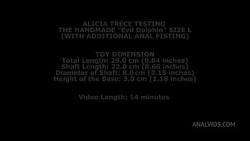 Alicia Trece Testing The Handmade &quot_Evil Dolphin&quot_ Size L (With Additional Anal Fisting) TWT036