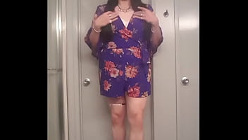 A Purple Hawaiian Romper Outfit Video