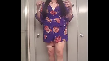 A Purple Hawaiian Romper Outfit Video