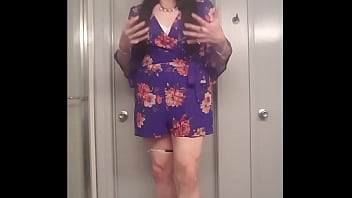 A Purple Hawaiian Romper Outfit Video