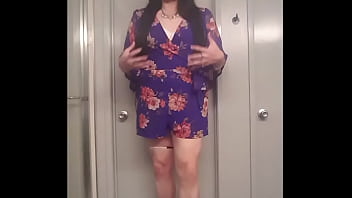 A Purple Hawaiian Romper Outfit Video