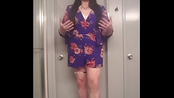 A Purple Hawaiian Romper Outfit Video