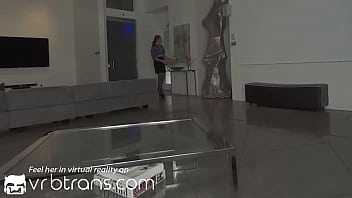 VRBTRANS Sexy Mail T-Girl Working On Your Cock