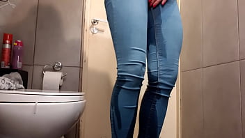 Compilation of Wetting my Jeans and pouring out from my High Heels and Pants