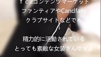 Japanese brown skinned crossdresser  Hard orgasmic sex  Sexual intercourse with three men in the middle