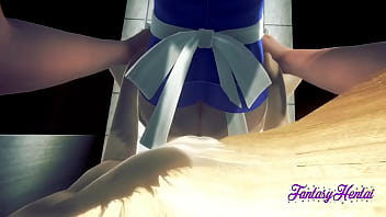 Alice in Wonderland Hentai 3D - Alice Hard Sex in a public toilet Fucked with creampie