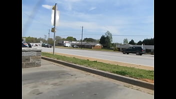 Trina Flashing with No Panties at a Public Car Wash