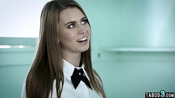 Teen Kristen Scott in sexy unifomr fucked in the locker room by perv teacher