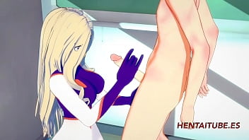 boku no hero Hentai - Takeyama Yuu, handjob &amp_ Blowjob