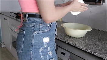 amateur teen babysitter fucking hardcore, blowjob and footjob on full POV video by PORNBCN 4K