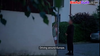 Pulled euro sucks priest in confessional van