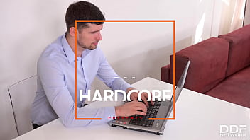 Nerdy Hungarian Sexpot Nikki Fox Gets Browneyed at a Job Interview