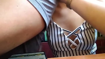 Jugando en el restauran