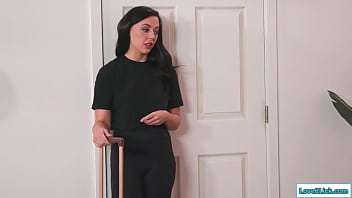 Lesbian roommates finger and lick pussy