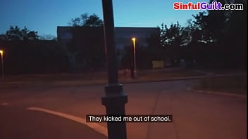 Bignipple euro pickedup by priest for publicsex