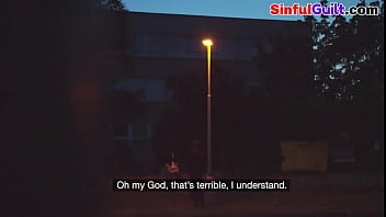 Bignipple euro pickedup by priest for publicsex