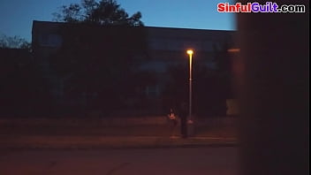 Bignipple euro pickedup by priest for publicsex