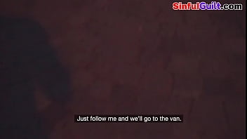 Bignipple euro pickedup by priest for publicsex