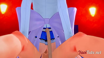 CampBuddy Yaoi 3D - Yoichi Fucks Neko Femboy Trap and cum inside - Creampie Hard Sex Gay Animation